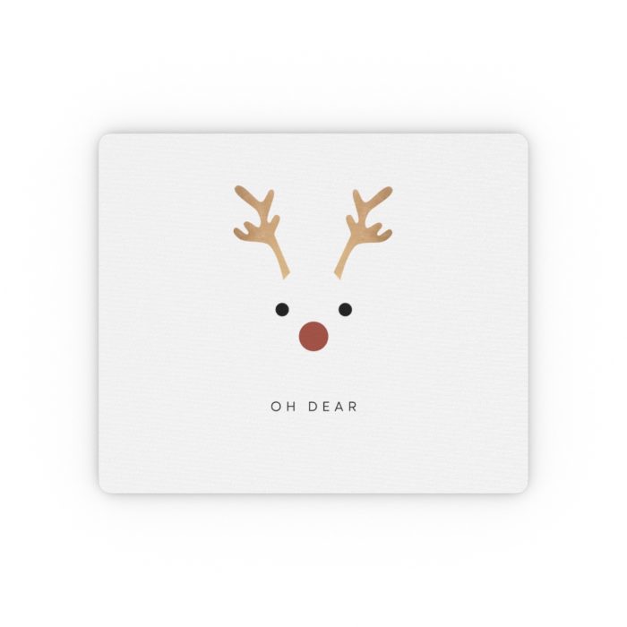 Oh Dear Christmas Rectangular Mouse Mat