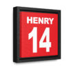 Thierry Henry Arsenal FC #14 Gallery Canvas Wraps, Square Frame