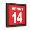 Thierry Henry Arsenal FC #14 Gallery Canvas Wraps, Square Frame