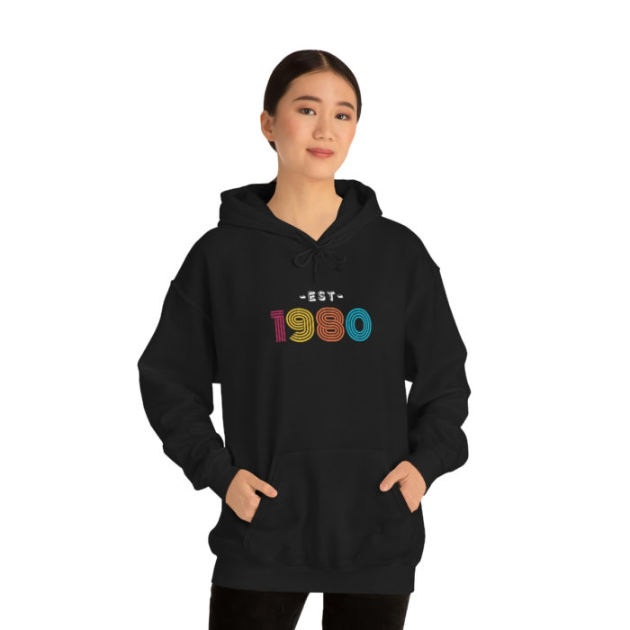 Unisex Established in 1980 Retro Hoodie