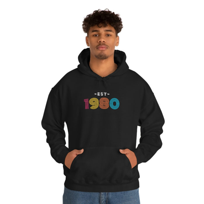 Unisex Established in 1980 Retro Hoodie