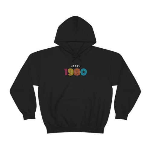Unisex Established in 1980 Retro Hoodie