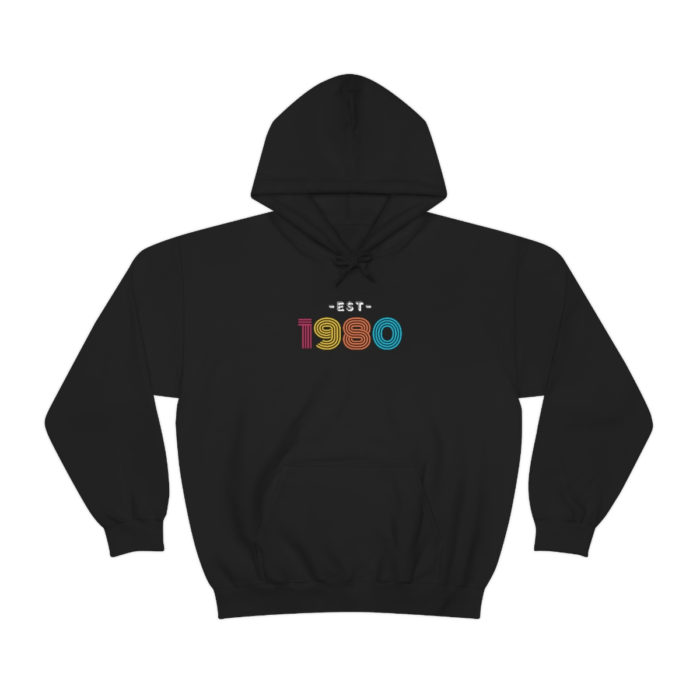 Unisex Established in 1980 Retro Hoodie