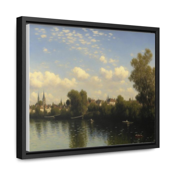 AI Canvas Art inspired by Monet's, The Seine at Argenteuil