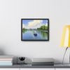 AI Canvas Art inspired by Claude Monet's, The Seine at Argenteuil.