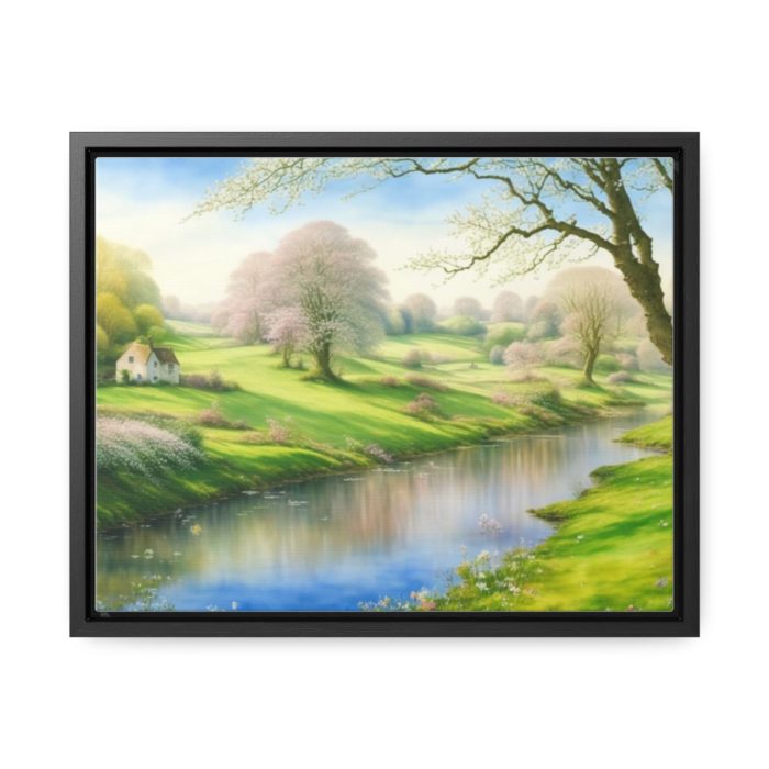 AI Canvas Art – English countryside during spring