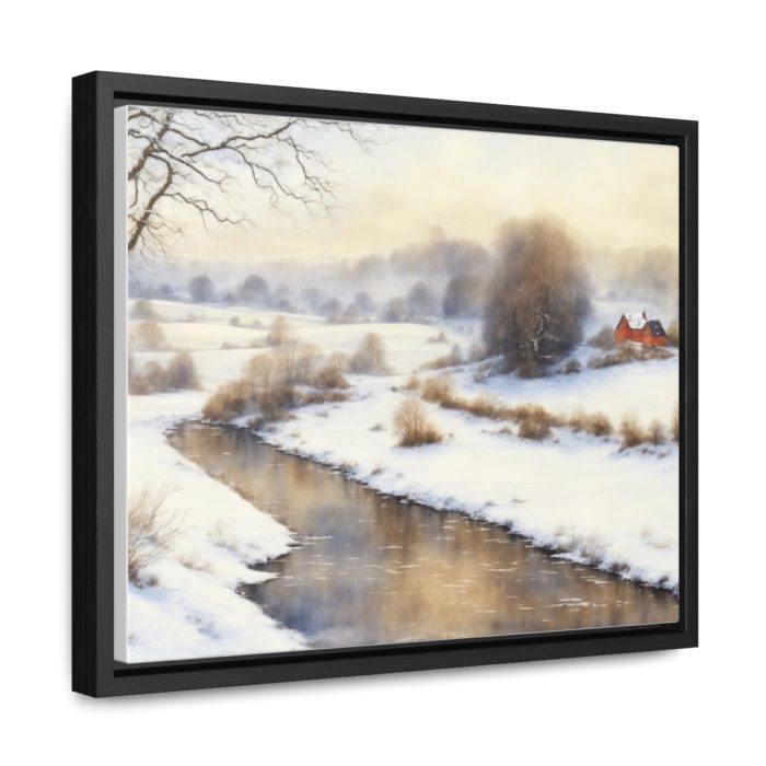 AI Canvas Art – English countryside during winter