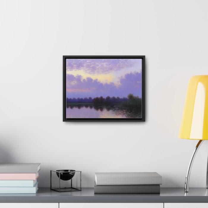 AI Canvas Art inspired by Claude Monet, The Seine at Argenteuil.