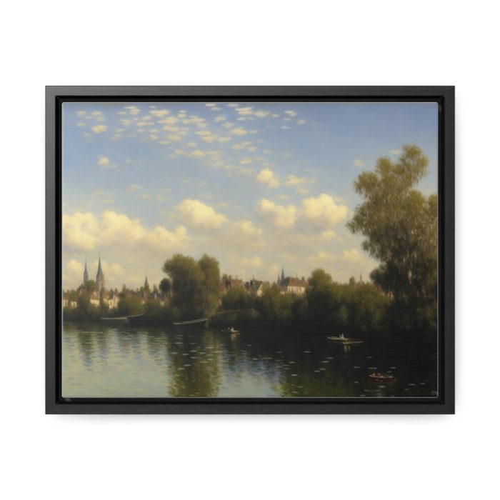 AI Canvas Art inspired by Monet's, The Seine at Argenteuil