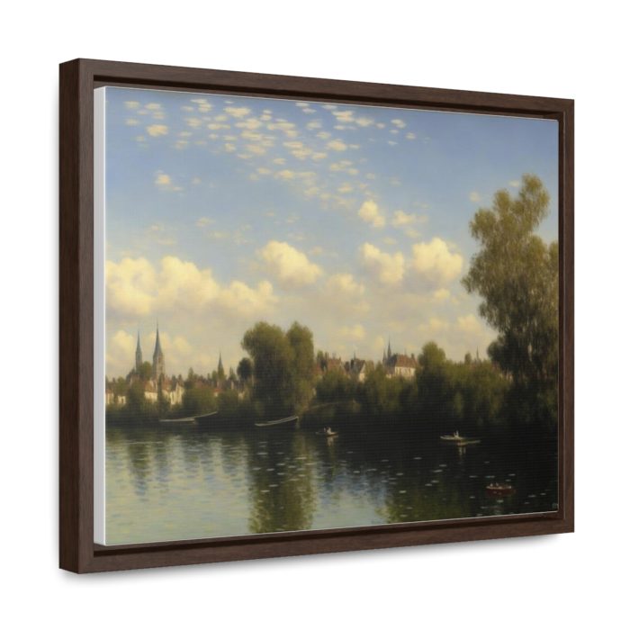 AI Canvas Art inspired by Monet's, The Seine at Argenteuil