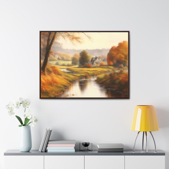 AI Canvas Art - English countryside during autumn