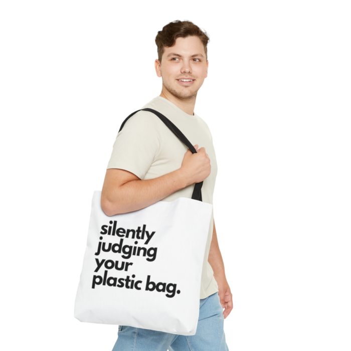 Silently Judging Your Plastic Bag - Tote Bag