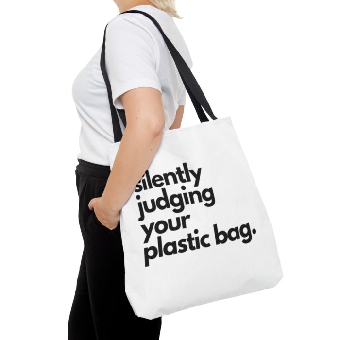Silently Judging Your Plastic Bag - Tote Bag