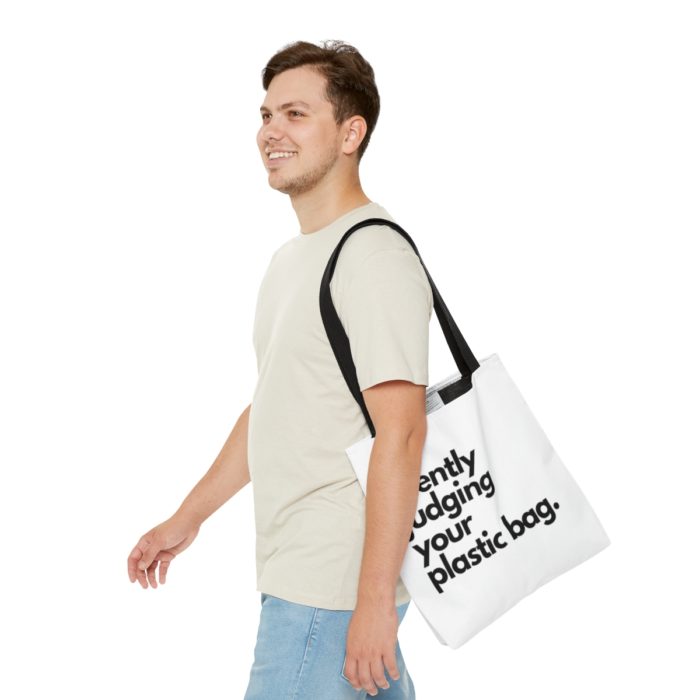 Silently Judging Your Plastic Bag - Tote Bag