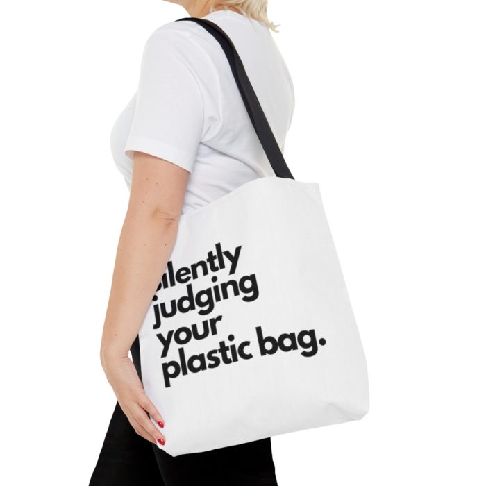 Silently Judging Your Plastic Bag - Tote Bag