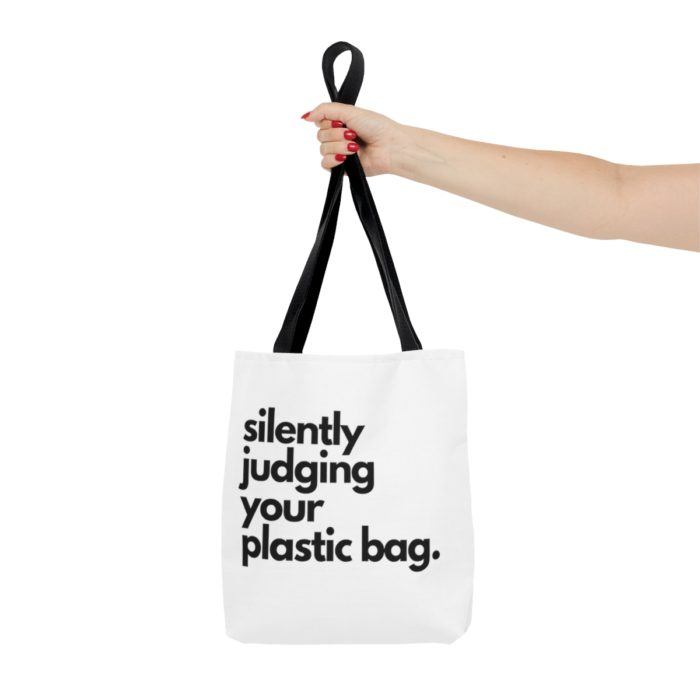 Silently Judging Your Plastic Bag - Tote Bag