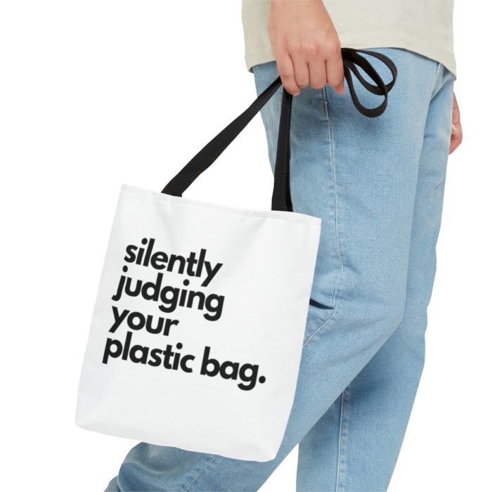 Silently Judging Your Plastic Bag - Tote Bag