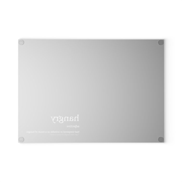 Hangry - Definitions Glass Cutting Board (Black)