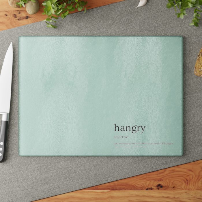 Hangry - Definitions Glass Cutting Board