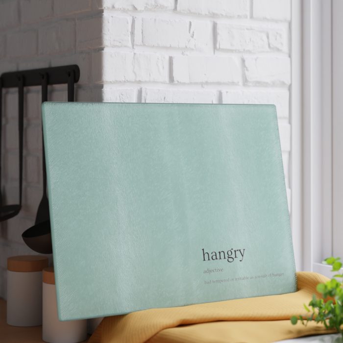 Hangry - Definitions Glass Cutting Board