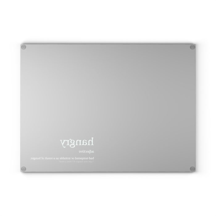 Hangry - Definitions Glass Cutting Board (Black)