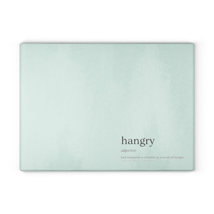 Hangry - Definitions Glass Cutting Board