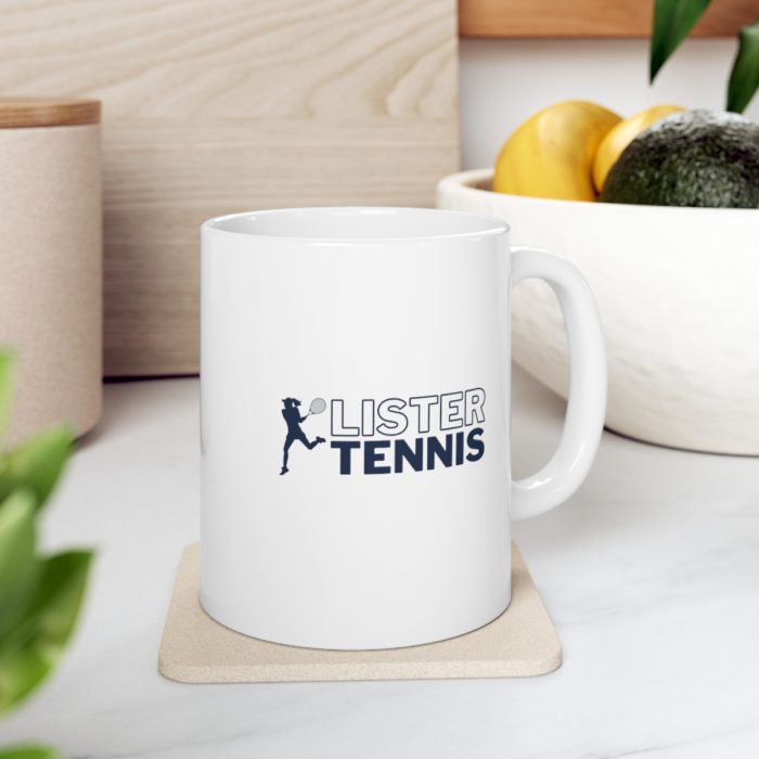 Lister Tennis - White Ceramic Mug