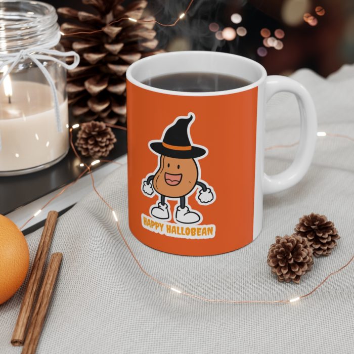 Happy Hallobean - Orange Ceramic Mug