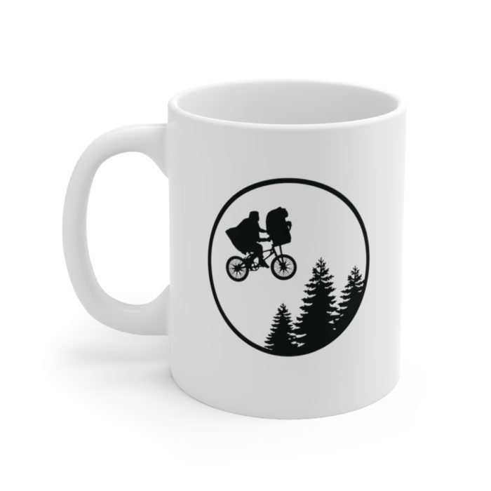 E.T. Inspired White Ceramic Mug