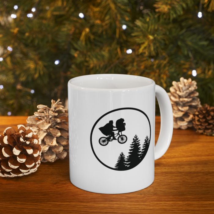 E.T. Inspired White Ceramic Mug