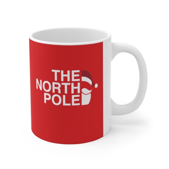 The North Pole - Red Ceramic Christmas Mug