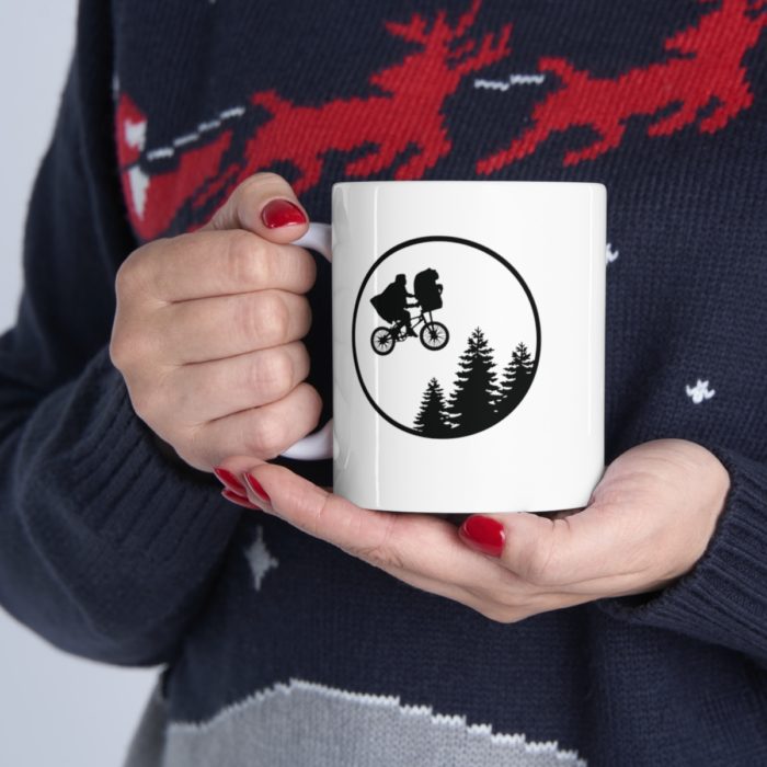 E.T. Inspired White Ceramic Mug