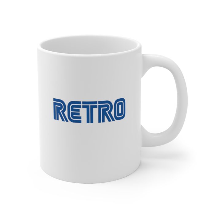 RETRO - White Ceramic Mug