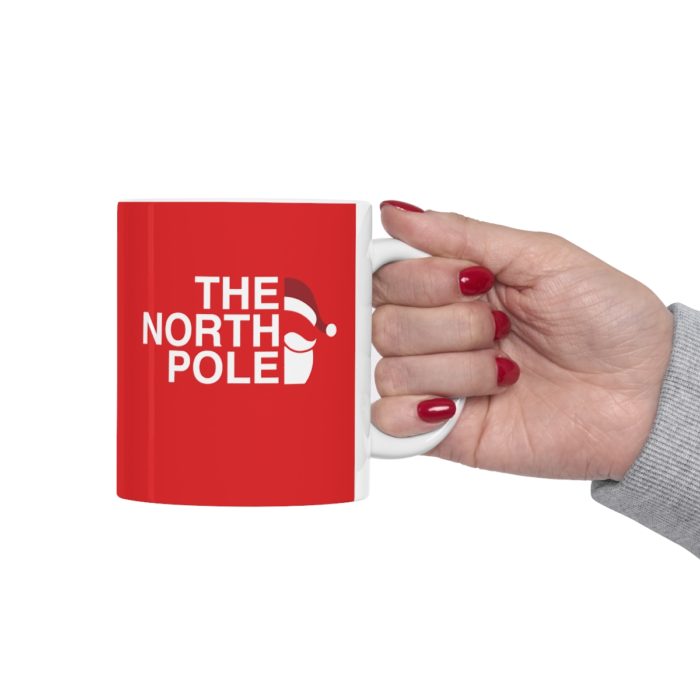 The North Pole - Red Ceramic Christmas Mug