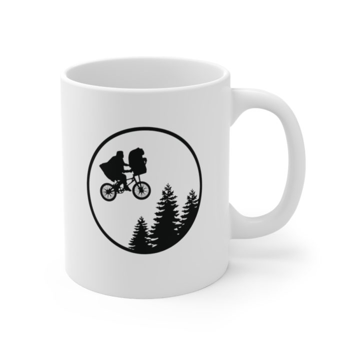 E.T. Inspired White Ceramic Mug