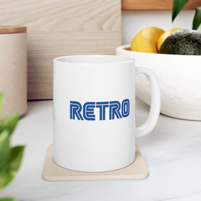 RETRO - White Ceramic Mug