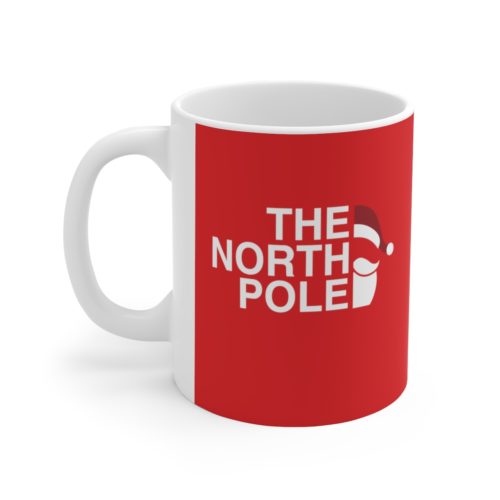 The North Pole - Red Ceramic Christmas Mug